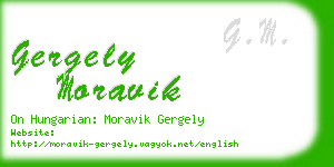 gergely moravik business card